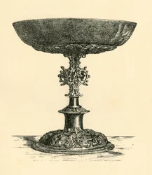 Ezüst tazza, 17. század eleje, 1881.