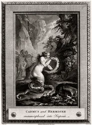 Kadmus és Hermione, kígyókká átalakulva, 1776