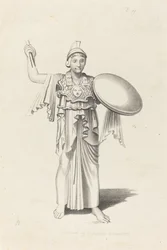 Minerva, egy bronzból, Daedalus