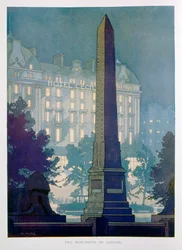 London két emlékműve, a Hotel Cecil reklámja, 1925.