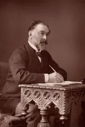 ""Frederick Harrison (1831-1923) English jurist and Positivist philosopher. (woodburytype)