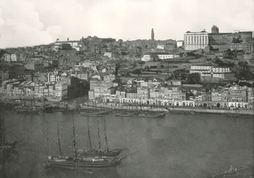 Portugália, Portugália városának panorámája, 1895.