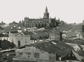 A székesegyház, Sevilla, Spanyolország, 1895.