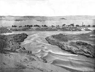 A Nílus első zuhataga, Asszuán, Egyiptom, 1895