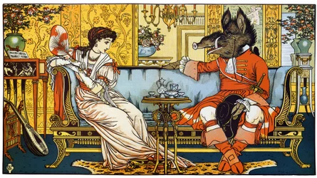 "Beauty and the Beat" Walter Crane (1845-1915) illusztrációja