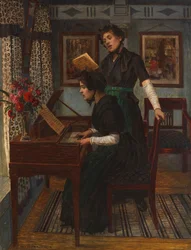 A zeneóra, c. 1890.