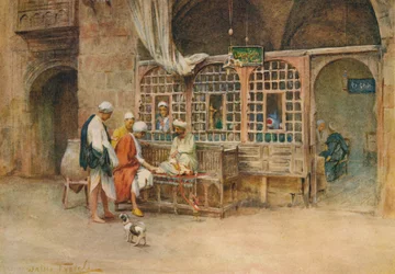 A Cairene kávézóban, 1905, 1912