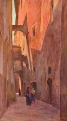 Egy utca Sienában, 1900 1913