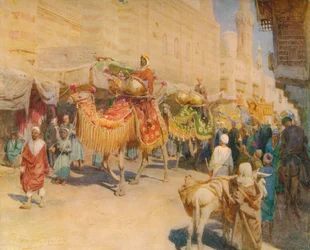 Egy arab esküvői menet, 1905, 1912