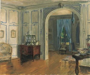 A Trianon Villa Carre szalonja, 1910 körül (olaj, vászon)