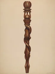Jogar favágó faragás, c. 1938.