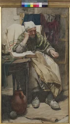Az idő nem mozog, a mi lényünk az, ami mozog, 1882 (wc papíron)