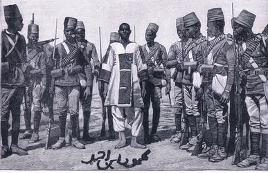 Mahmud emír őrzött, illusztráció a Cassells History of England, 1900-as évekből