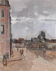 Dieppe, St Jacques felé tekintve, 1898 körül (olaj, vászon)