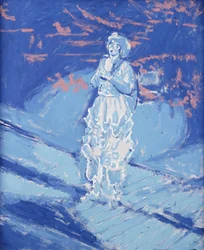 Hilda Glyder kisasszony a színpadon,