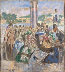 A folyó [John Gilbert után], 1930-31 körül (Olaj, vászon)