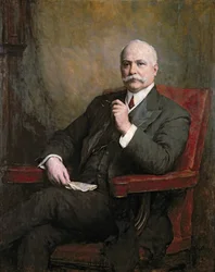 Sir Edward Hopkinson Holden (1848-1919) első báró arcképe 1911