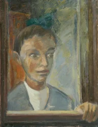 fiú az ablakban