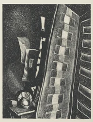 Két ajtó (litho)