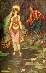 "Shantanu találkozik Ganga istennővel", 1913.