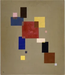 "" 13 téglalap "" (Treize téglalapok) Vaszilij Kandinszkij (vagy Wassily Kandinski vagy Kandinskij) festménye