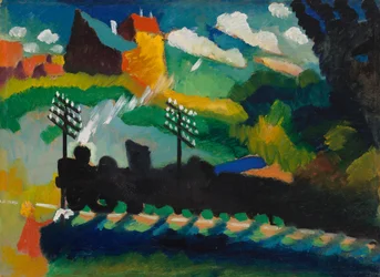 Vasút Murnau közelében