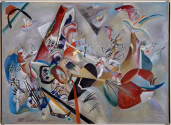 A szürkében. Vaszilij Kandinszkij festménye (vagy Wassily Kandinsky vagy Kandinskij
