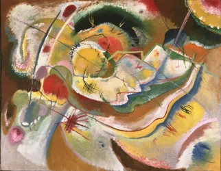 Kandinszkij - Kis festmény sárgával (improvizáció), 1914
