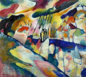 Táj esővel, 1913