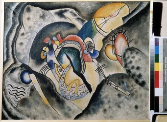 „A fekete vonal”, Vaszilij Kandinszkij (vagy Wassily Kandinski vagy Kandinskij) festménye