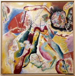 Festmény vörös folttal, 1914