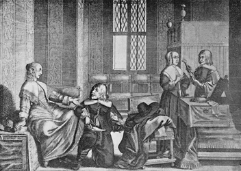 Egy hölgy cipőt vásárol, c1650, 1903