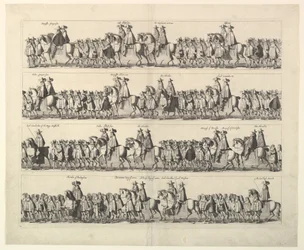 II. Károly koronázási menete Londonon keresztül, 1662.