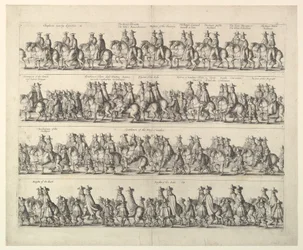 II. Károly koronázási menete Londonon keresztül, 1662.