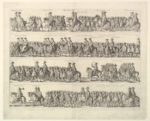 II. Károly koronázási menete Londonon át, 1662.