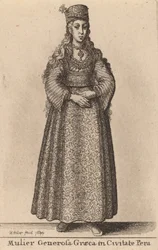 Egy nemes görög nő Pera városában, 1644