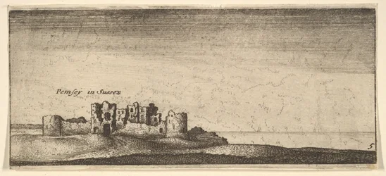 Pevensey kastély, 1652-77.