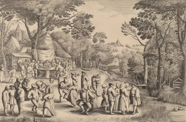 Rusztikus esküvői tánc, 1650.