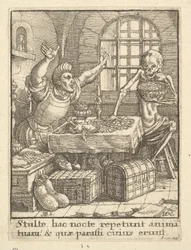A fösvény, a haláltáncból, 1651.
