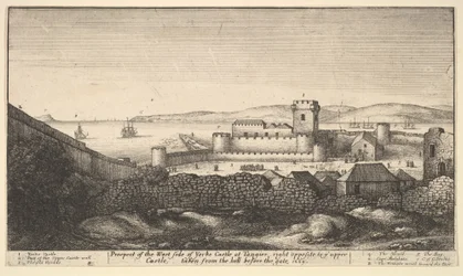 A Yorke-kastély nyugati oldala, 1669.