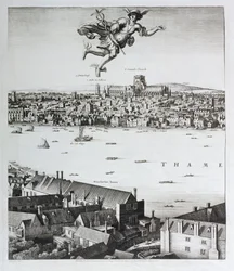 Londoni kilátás, 1647-ben megjelent (fakszimile) (részlet)