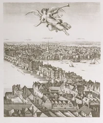 Londoni kilátás, 1647-ben megjelent (fakszimile) (részlet)