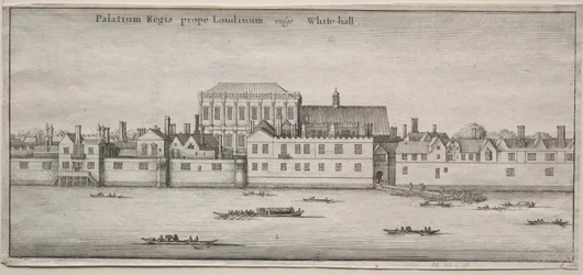 Kilátás Londonra: Whitehall a folyó felől.