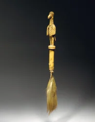 Fly-whisk, Benin (elefántcsont és lószőr)