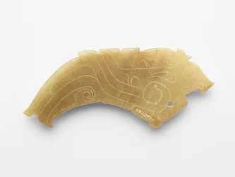 Medál madár formájú, egy pár, kb. 1050-kb. 950 BC (jáde, nefrit)