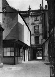 Calvert épületei, a régi Borough High Streetre jellemző udvarral, Londonban, 1926-1927.