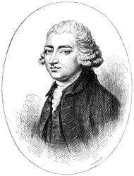 Edmund Burke, angol-ír államférfi, író, szónok, politikai teoretikus és filozófus, 1880 körül.