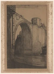Alcantara híd Taag felett Toledóban Toledo, de oude brug (eredeti cím)