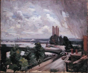 Battersea Bridge, Cheyne Walk, Chelsea (olaj, vászon)