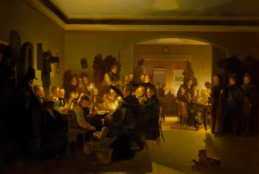 Művészek Finck kávéházában, Münchenben